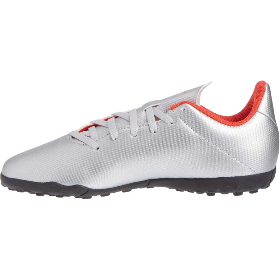 Adidas Adidas X 19.4 Slip Resistant Abrasion Resistant Low top Kids' Soccer Shoes Silver Teenagers