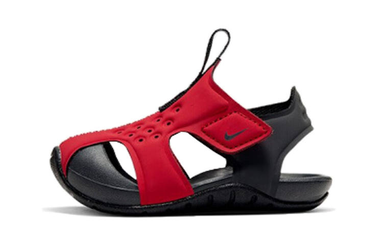 Nike Nike Sunray Protect 2 Comfortable Toddler Shoes Black Red Multicolor Infant And Toddler