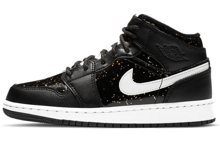 Jordan Jordan 1 Mid Black Speckle GS