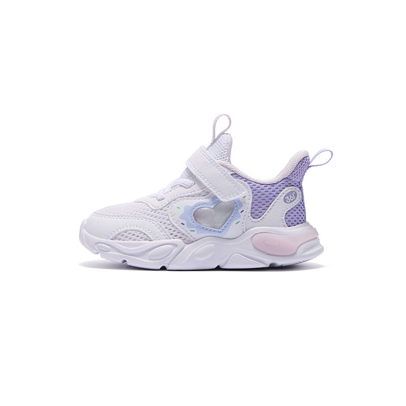 361°KIDS Cushioning Abrasion Resistant Slip Resistant Toddler Shoes White/Wooden Vine Purple/Illusion Blue