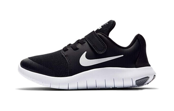 Nike Nike Flex Contact 2 Slip Resistant Cushioning Abrasion Resistant Low top Kids' Running Shoes Black