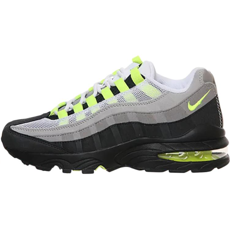 Nike Nike Air Max 95 Abrasion Resistant Low top Kids' Running Shoes Black Gray White Teenagers