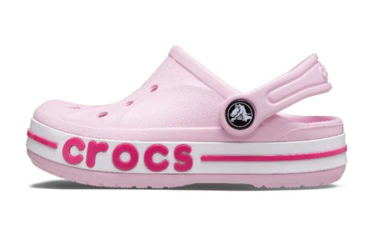 Crocs Bayaband Slip Resistant And Breathable Children's Sandals Pink Kids'