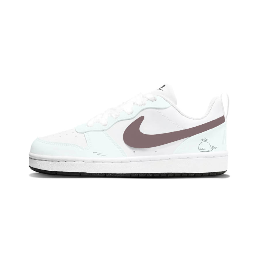 Nike Nike Court Borough Synthetic Leather Low top Kids' Skateboarding Shoes Teenagers