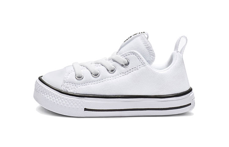 Converse Chuck Taylor All Star Comfortable And Breathable Abrasion Resistant Low top Toddler Shoes Pearl White