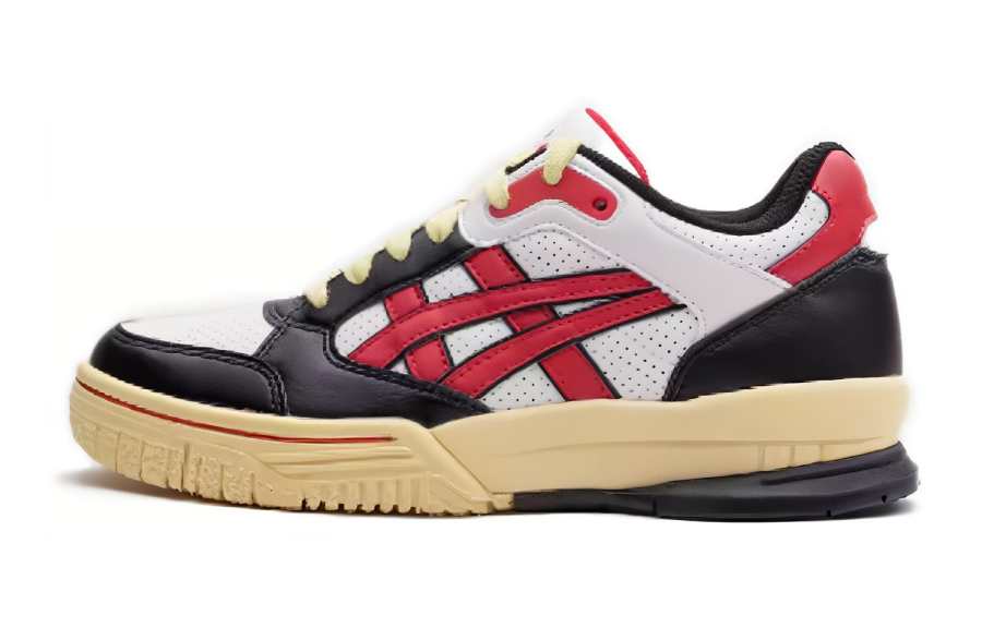 Asics Gel Spotlyte Low top Kids' Skateboarding Shoes Black Red Teenagers