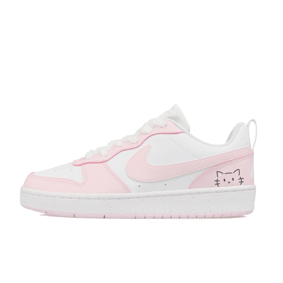 Nike Nike Court Borough Low top Kids' Skateboarding Shoes Pink White Teenagers