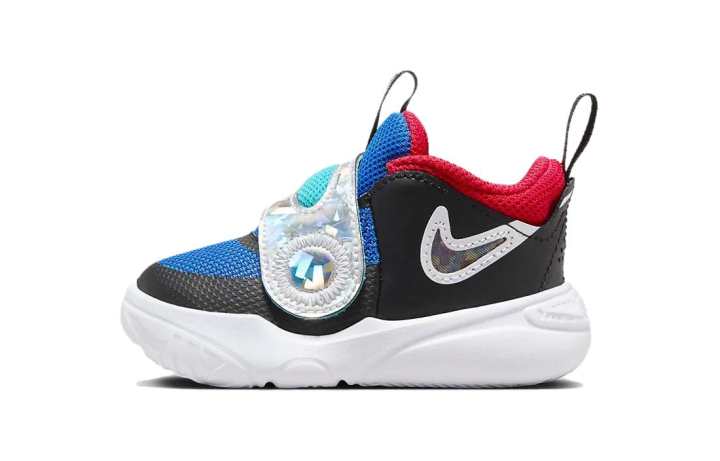 Nike Nike Team Hustle D 11 Breathable Low top Toddler Shoes Black White Infant And Toddler