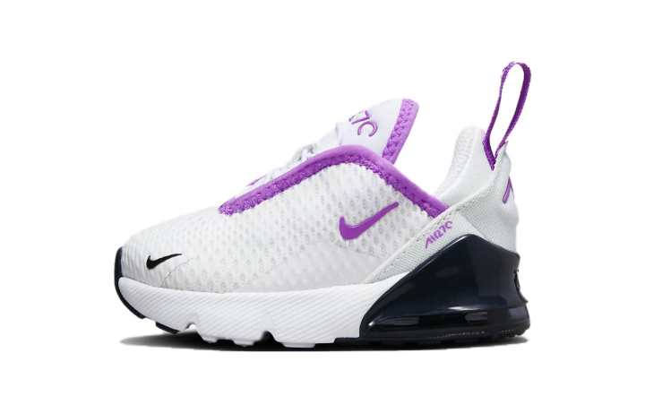 Nike Nike Air Max 270 Versatile Cushioning Low top Toddler Shoes White Purple Infant And Toddler