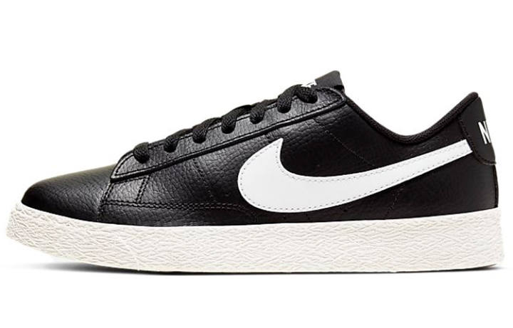Nike Nike Blazer Low top Skateboard Shoes Black White Unisex