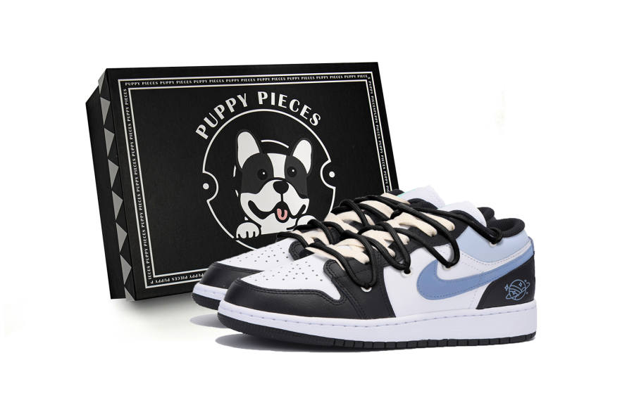 Jordan Jordan Air Jordan 1 Slip Resistant Low top Children's Basketball Shoes Black Teenagers