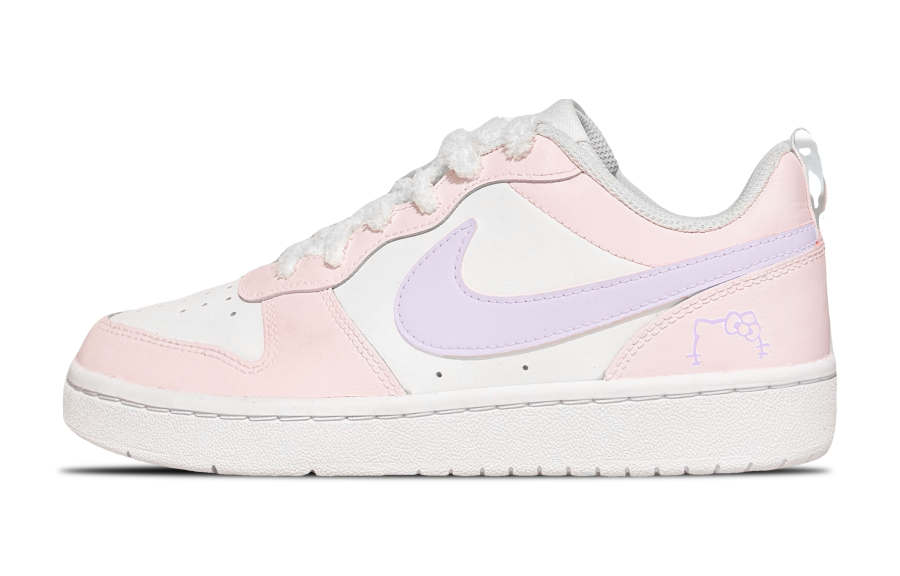 Nike Nike Court Borough Purple Fairy Tale Leather Low top Kids' Skateboarding Shoes Pink Purple Teenagers