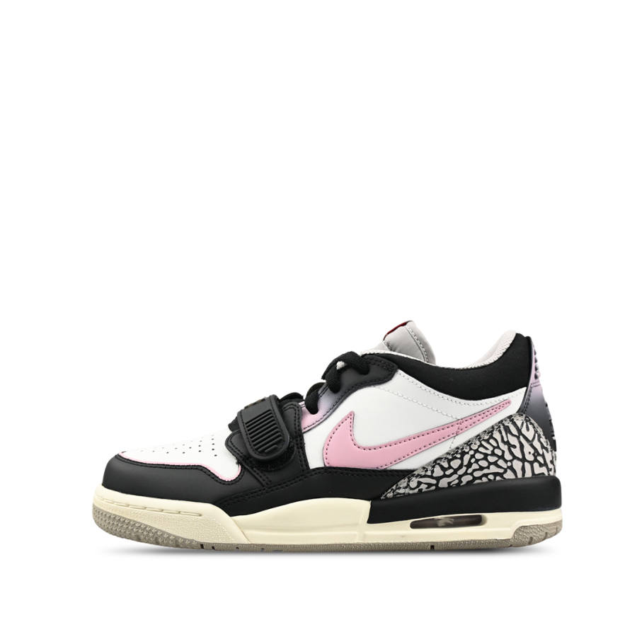 Jordan Jordan Air Jordan Legacy Slip Resistant Low top Children's Basketball Shoes Black Pink Teenagers
