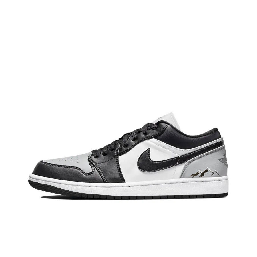 Jordan Jordan Air Jordan 1 Low top Children's Basketball Shoes White Gray Unisex