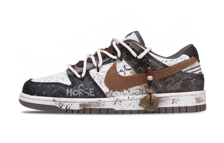 Nike Nike Dunk Abrasion Resistant Low top Skateboard Shoes Men's Gray