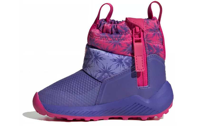 Adidas Disney x Adidas Waterproof And Warm High top Toddler Shoes Purple Pink Infant And Toddler