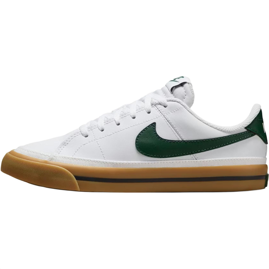 Nike Nike Court Legacy Low top Skateboard Shoes White Green Unisex