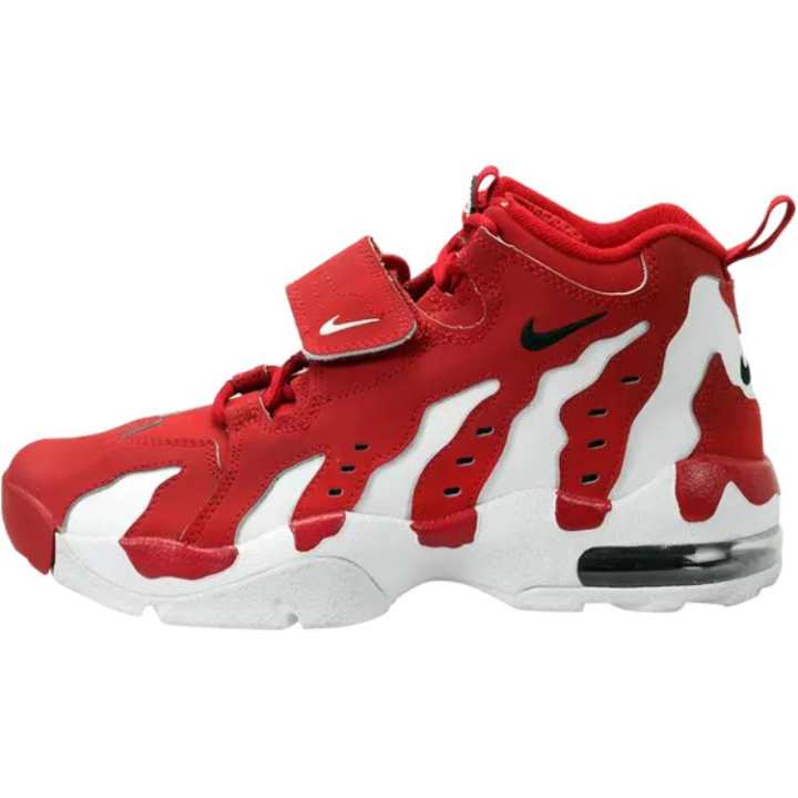 Nike Nike Air Max 96 Abrasion Resistant Mid top Children's Basketball Shoes Red White
