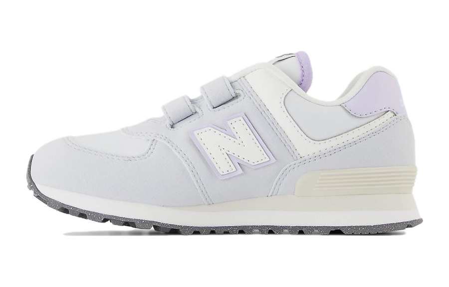 New Balance New Balance NB 574 Cushioning, Wear Resistant Low top Kids' Running Shoes Granite White Kids'