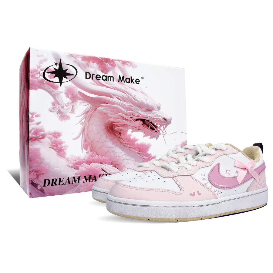 Nike Nike Court Borough Pink Glow Synthetic Leather Slip Resistant Abrasion Resistant Slip Resistant Abrasion Resistant