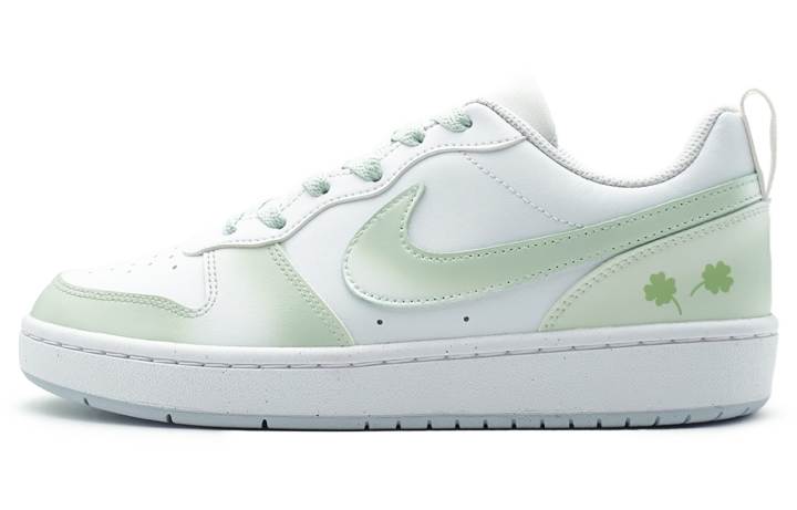 Nike Nike Court Borough Lucky Clover Leather Slip Resistant Abrasion Resistant Slip Resistant Abrasion Resistant Low top