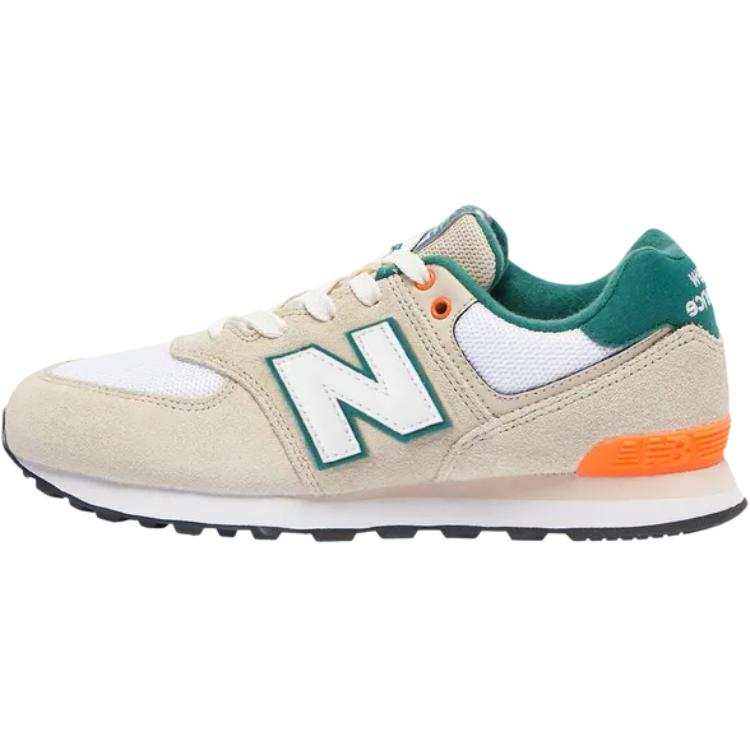New Balance New Balance NB 574 Comfortable And Lightweight Low top Kids' Running Shoes Beige Unisex