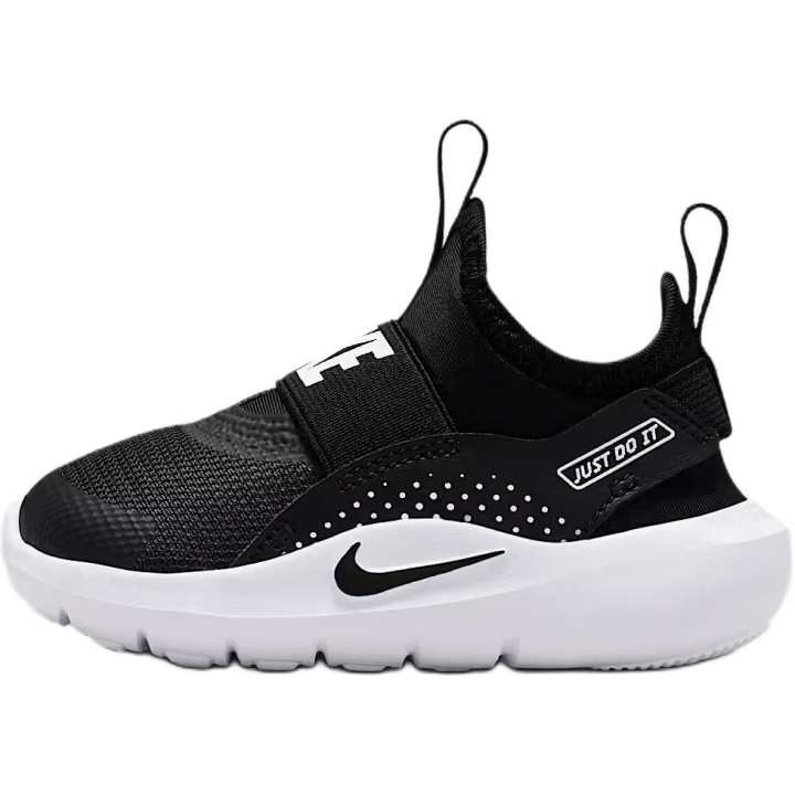 Nike Nike Flex Runner 4 Abrasion Resistant Low top Toddler Shoes Black White Infant And Toddler