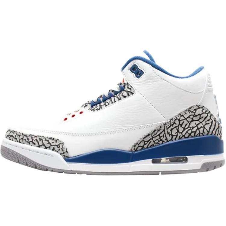 Jordan Jordan Air Jordan 3 Abrasion Resistant Mid top Children's Basketball Shoes White Teenagers