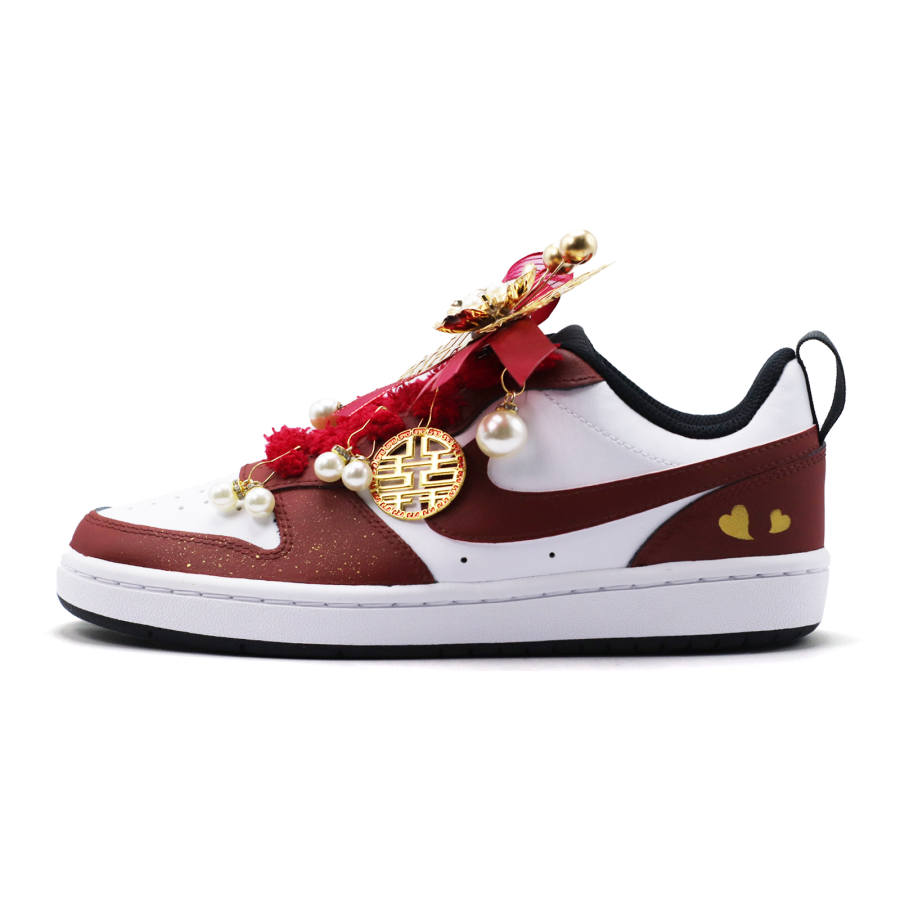 Nike Nike Court Borough Joyful Harmony Slip Resistant Abrasion Resistant Low top Skateboard Shoes Teenagers
