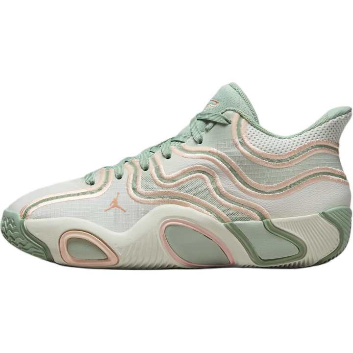 Jordan Jordan Tatum 3 Mid top Basketball Shoes Beige Green Unisex