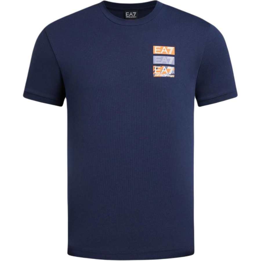 EMPORIO ARMANI EA7 SS24 T Shirt Men's Blue