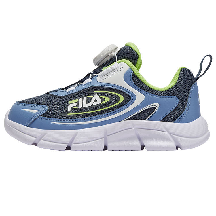 FILA KIDS NUVOLE Shoes Cushioning Breathable Cushioning Breathable Low top Kids' Running Shoes Dark Gray Blue Kids'