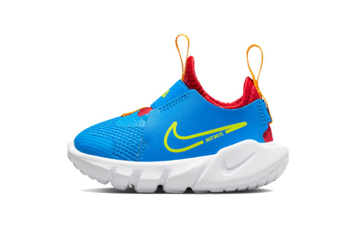 Nike Nike Flex Runner 2 Slip Resistant Cushioning Low top Running Shoes Blue Red Infant And Toddler