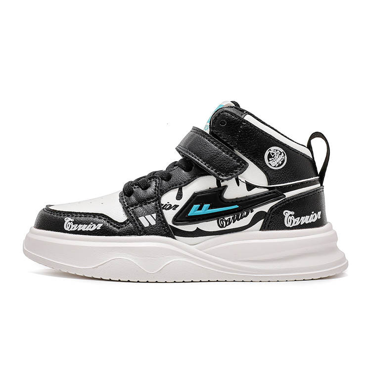 Warrior Synthetic Leather Slip Resistant Abrasion Resistant High top Kids' Skateboarding Shoes Kids'