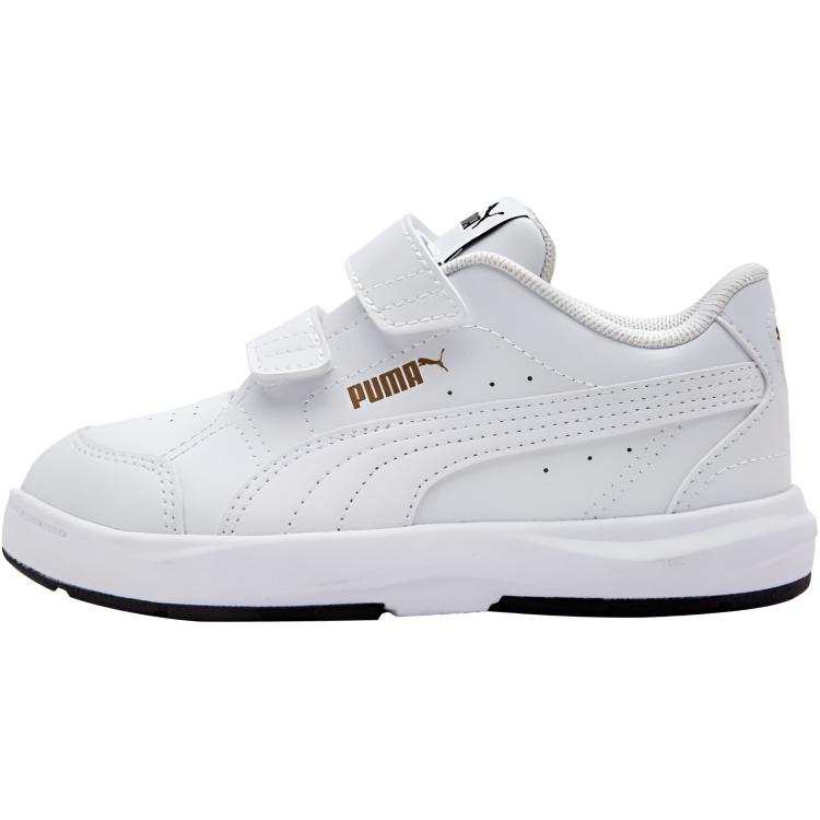 PUMA CLASSICS Abrasion Resistant Low top Kids' Skateboarding Shoes White Gold Kids'