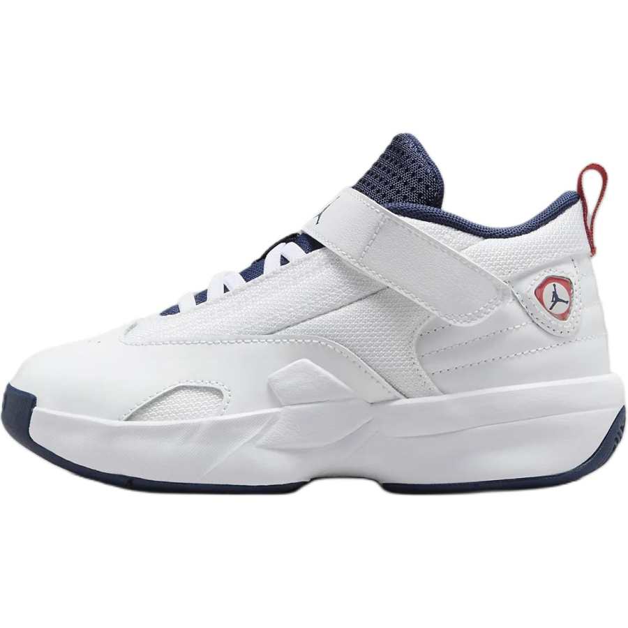 Jordan Jordan Max Aura 6 Synthetic Leather Comfortable Slip Resistant Abrasion Resistant Mid top Kids Lifestyle Shoes White