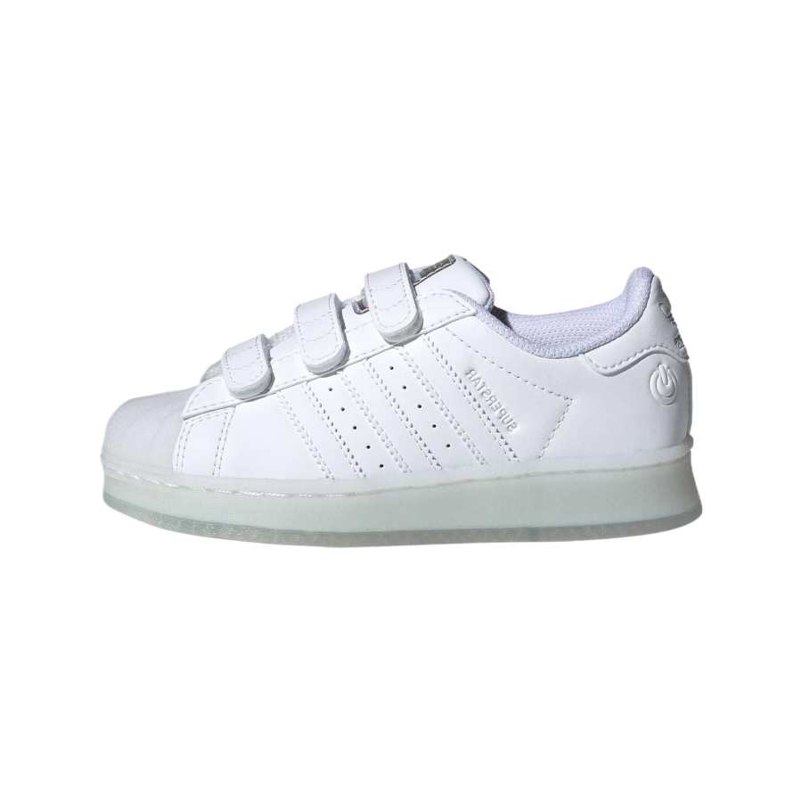 Adidas Originals Synthetic Leather Low top Kids' Skateboarding Shoes White Kids'