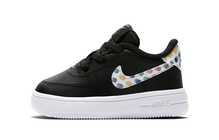 Nike Nike Air Force 1 18 Print Low top Toddler Shoes Black White Infant And Toddler