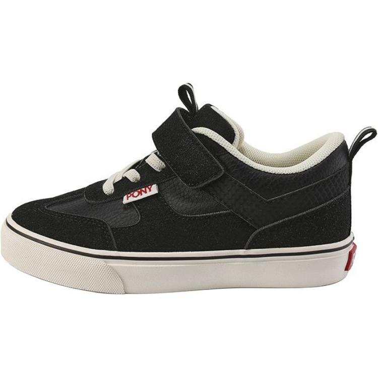 Pony Slip Resistant Abrasion Resistant Slip Resistant Abrasion Resistant Low top Kids' Skateboarding Shoes Black Kids'