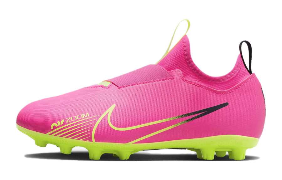 Nike Nike Zoom Vapor 15 Jr Anti kick Low top Soccer Shoes Red Yellow Green Kids'