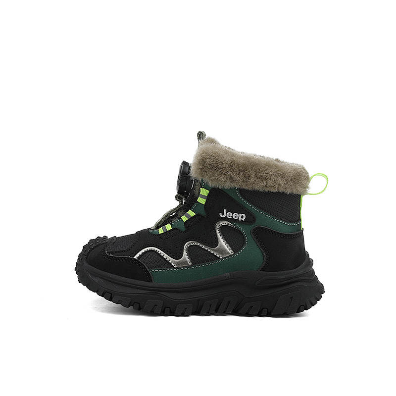 Jeep Synthetic Leather Anti Kick Abrasion Resistant Lightweight Cushioning Thermal High top Kids' Boots