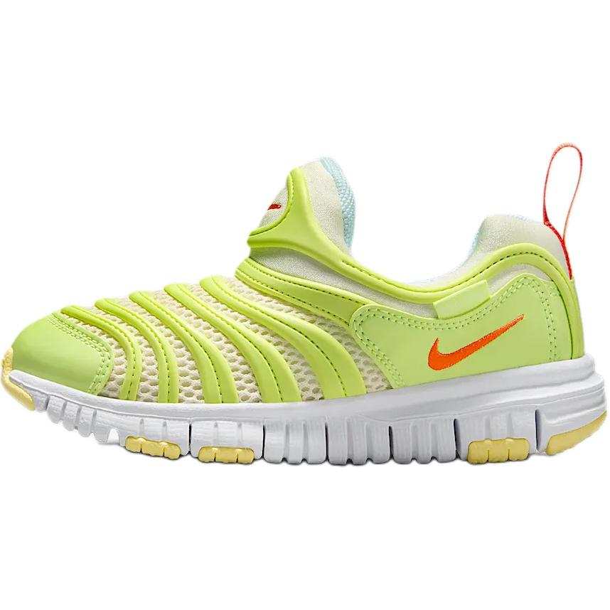 Nike Nike Dynamo Free Cushioning Abrasion Resistant Cushioning, Wear Resistant Low top Kids Lifestyle Shoes Yellow Green