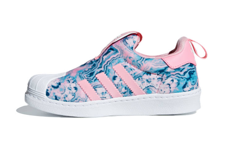 Adidas Originals SUPERSTAR 360 C Low top Kids' Skateboarding Shoes Pink Blue White Children Aged 3 7 Years Old