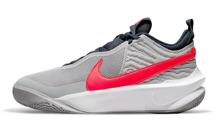 Nike Nike Team Hustle D 10 Light Smoke Bright Crimson GS