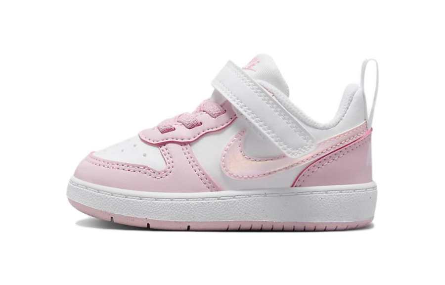Nike Nike Court Borough Low Slip Resistant Cushioning Low top Toddler Shoes White Pink Infant And Toddler