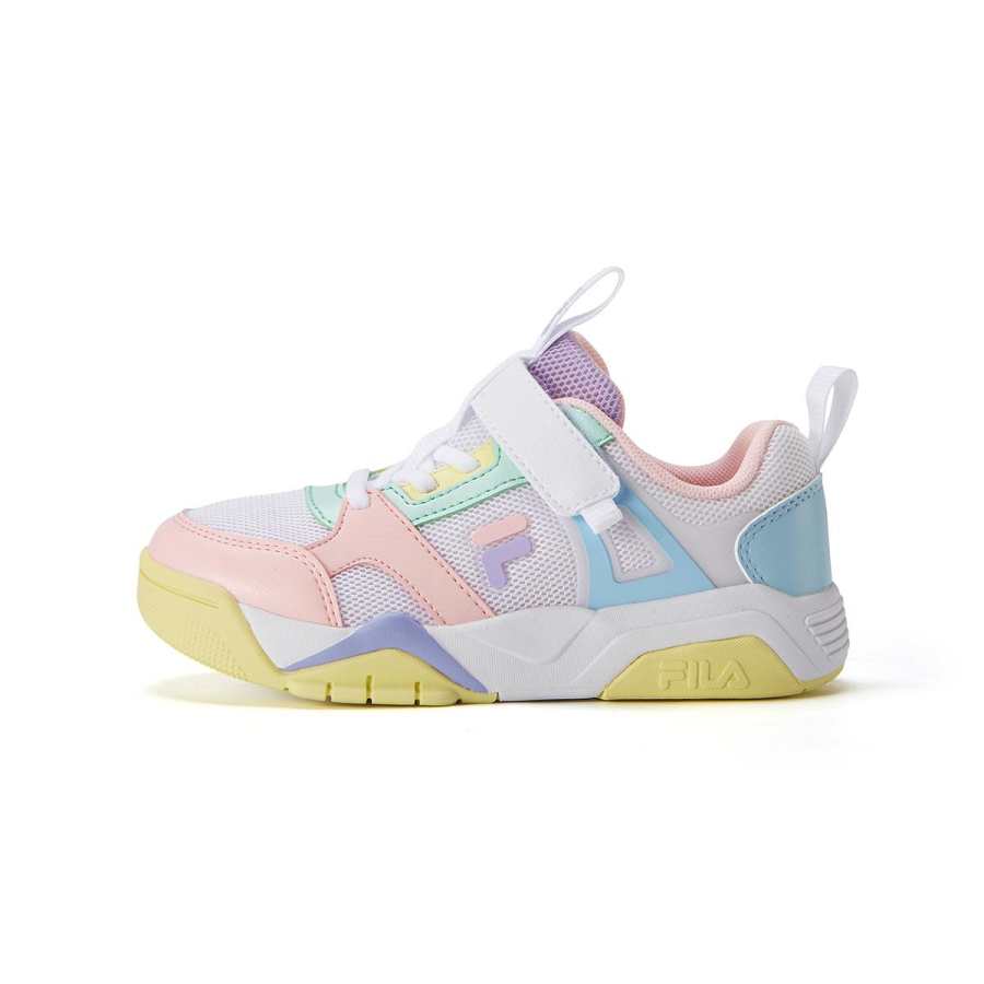 FILA KIDS Low top Kids Lifestyle Shoes FILA White/Fresh Pink Kids'