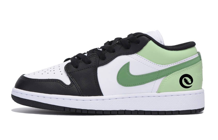 Jordan Jordan Air Jordan 1 Low Leather Low top Children's Basketball Shoes Black Teenagers