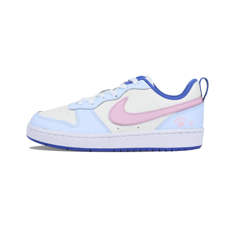 Nike Nike Court Borough Slip Resistant Abrasion Resistant Low top Kids' Skateboarding Shoes Taro Purple Teenagers