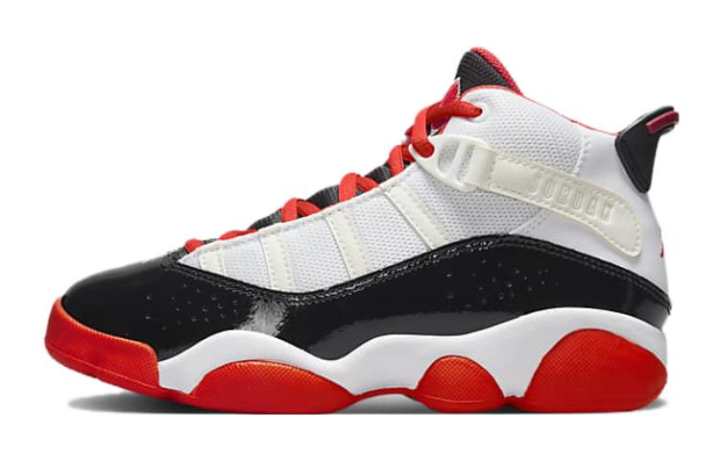 Jordan Jordan 6 Rings White Black Team Orange GS