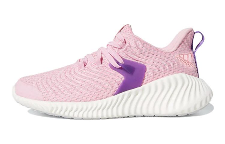 Adidas Adidas AlphaBounce K Cushioning, Wear Resistant Low top Kids' Running Shoes Soft Pink Kids'